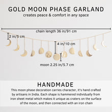 Moon Decor | Gold Garland (13 Moons)
