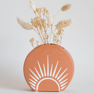 Sun Decor Terracotta Vase