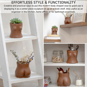 Body Vase - Bottom (Walnut Brown)