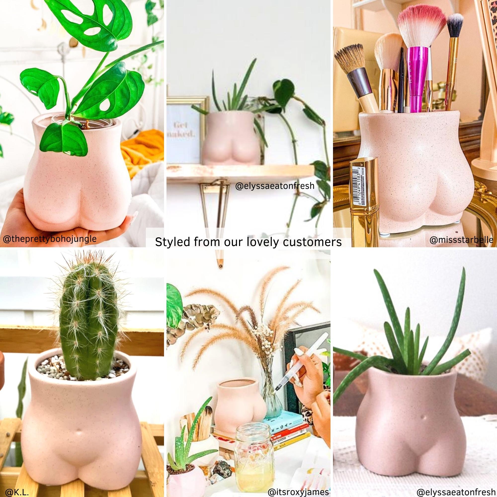 bum plant pot Body Vase