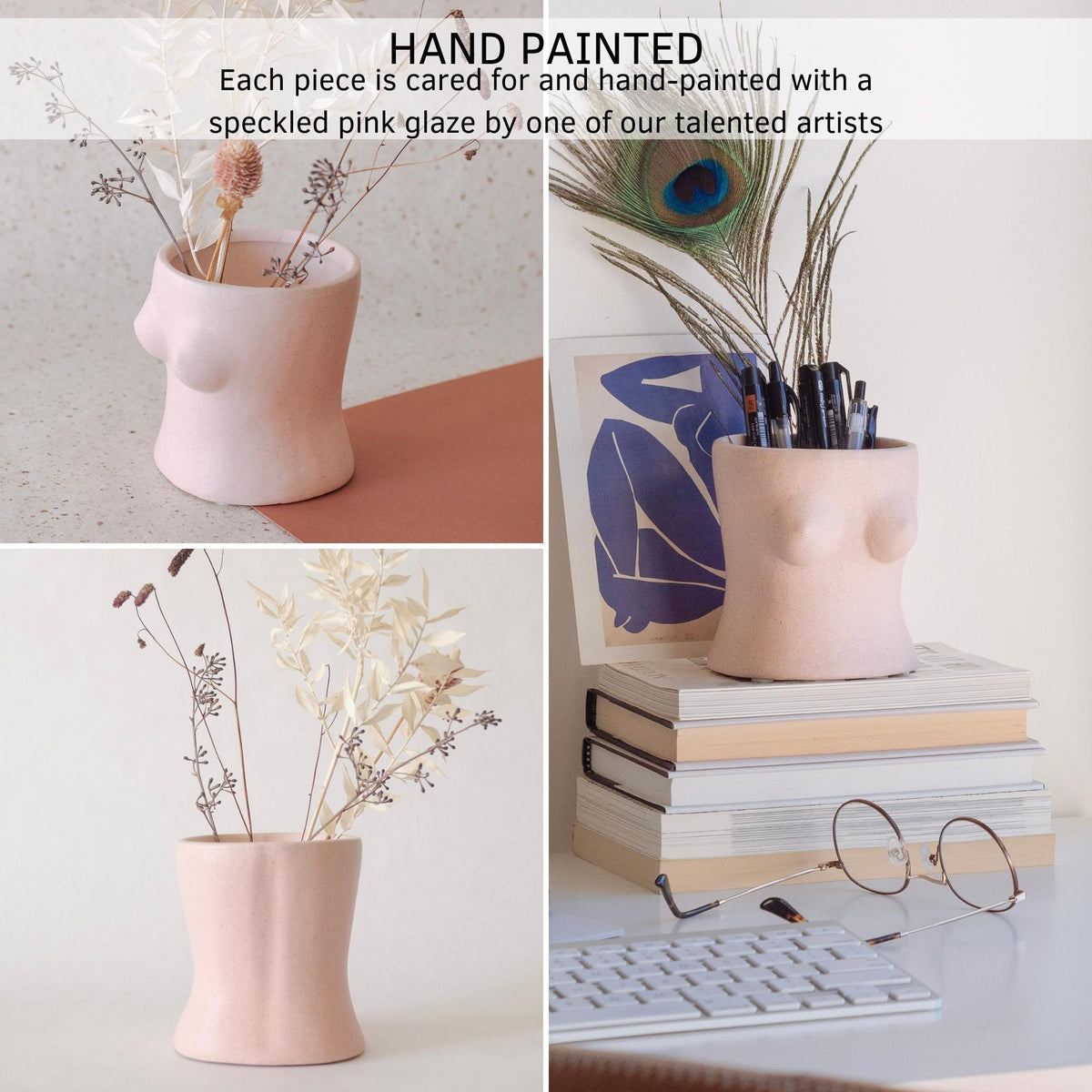 Body Vase - Top (Blush Pink) – BASE ROOTS