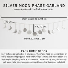 Moon Decor | Silver Garland (13 Moons)