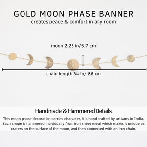 Moon Decor | Gold Banner (7 Moons)
