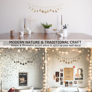 Moon Decor | Gold Garland (13 Moons)